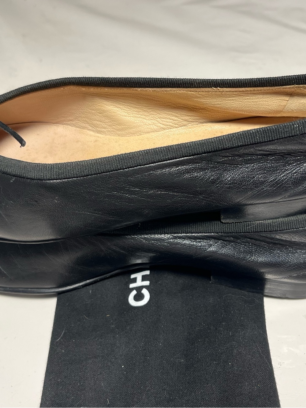 Vintage CHANEL Black Ballerina Flats - Picture 4 of 8